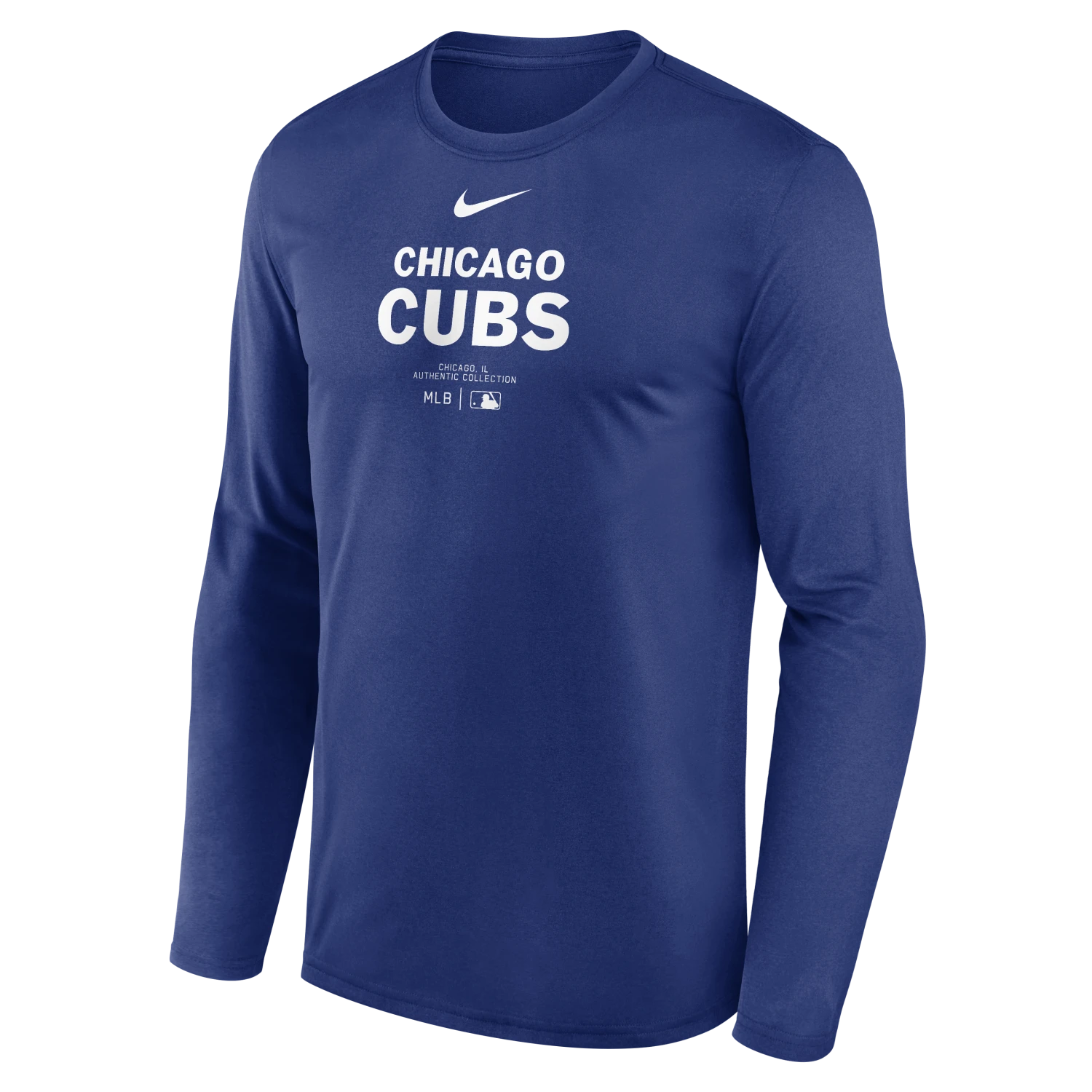 Chicago Cubs Nike Rush Blue AC Team Issued Long Sleeve Tee 4 Chicago Cubs Nike Rush Blue AC Team Issued Long Sleeve Tee - Image 2