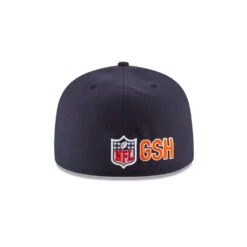 Chicago Bears Men's Navy Flatbill Hat With Script "B" Logo. -Hockey Store 11282884 59FIFTY NFL16ONFIELDSIDELINE CHIBEACC OTC R 29b1ddc5 c740 4edd 9759 c9bd19b5a25e