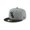 Chicago White Sox Grey Black New Era 59FIFTY Fitted Hat 2 Chicago White Sox Grey Black New Era 59FIFTY Fitted Hat -Hockey Store 11591165 59FIFTY MLBBASICFITTED CHIWHI STGBLK 3QL