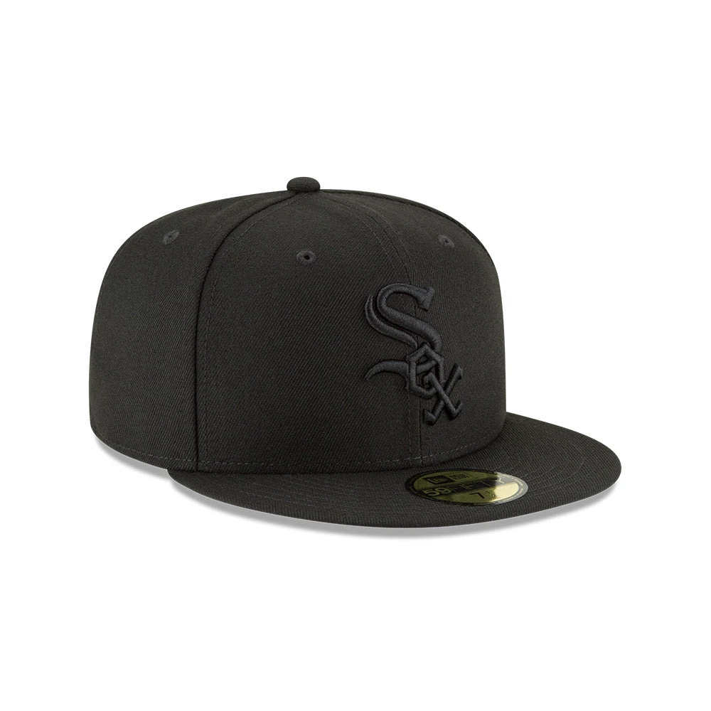 Chicago White Sox New Era Pitch Black 59FIFTY Fitted Hat 3 Chicago White Sox New Era Pitch Black 59FIFTY Fitted Hat