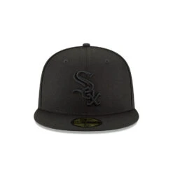 Chicago White Sox New Era Pitch Black 59FIFTY Fitted Hat 10 Chicago White Sox New Era Pitch Black 59FIFTY Fitted Hat -Hockey Store 11591168 59FIFTY MLBBASICFITTED CHIWHI BLKBLK F