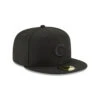 Chicago Cubs New Era Pitch Black 59FIFTY Fitted Hat 1 Chicago Cubs New Era Pitch Black 59FIFTY Fitted Hat -Hockey Store 11591170 59FIFTY MLBBASICFITTED CHICUB BLKBLK 3QR