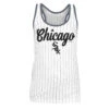 NEW ERA Chicago White Sox Pinstripe Chicago Script Logo Racer Back Women's Tank