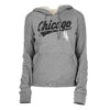 NEW ERA Chicago White Sox Script Chicago Logo Sherpa Lining Grey Pullover Women's Hoodie -Hockey Store 122279406356LHHLI23596AA62CHIWHI