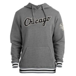 NEW ERA Chicago White Sox Grey Striped Hoodie