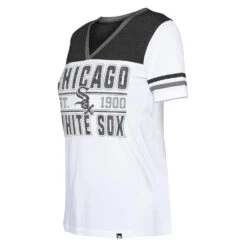 NEW ERA Chicago White Sox Bi-Blend V-Neck Women's T-Shirt 8 NEW ERA Chicago White Sox Bi-Blend V-Neck Women's T-Shirt -Hockey Store 1294401773056LIWIBGJ29588AA00CHIWHIFRONTFSIDEVIEW