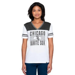 NEW ERA Chicago White Sox Bi-Blend V-Neck Women's T-Shirt 9 NEW ERA Chicago White Sox Bi-Blend V-Neck Women's T-Shirt -Hockey Store 1294401773056LIWIBGJ29588AA00CHIWHIFRONTM