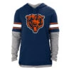NEW ERA Chicago Bears Double Layered Striped Sleeve Hoody -Hockey Store 13118017NE94058MNVHG30523BE00CHIBEAREGULARFRONTF
