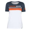 NEW ERA Chicago Bears Women's Throwback Striped Bi-Blend T-Shirt