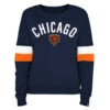 NEW ERA Chicago Bears Women's Fleece Pullover Crew Sweatshirt -Hockey Store 131931416386LNVWHORE772AA00CHIBEAREGULARFRONTF