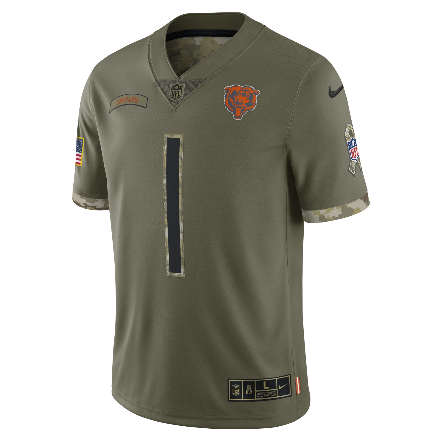 Justin Fields Chicago Bears Nike 2022 Salute To Service Limited Jersey 5 Justin Fields Chicago Bears Nike 2022 Salute To Service Limited Jersey - Image 3
