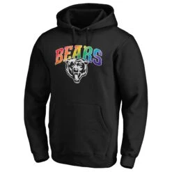 Fanatics Chicago Bears Branded Pride Logo Hoodie - Black