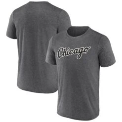 Fanatics Chicago White Sox Synthetic Wordmark Heather Charcoal Men's T-Shirt