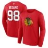 Fanatics Connor Bedard Chicago Blackhawks Men's Red Long Sleeve T-Shirt 1 Fanatics Connor Bedard Chicago Blackhawks Men's Red Long Sleeve T-Shirt -Hockey Store 3R51 0484 H37 FP0 FF0