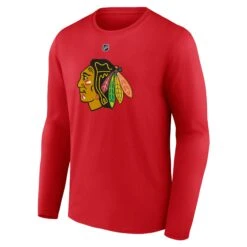 Fanatics Connor Bedard Chicago Blackhawks Men's Red Long Sleeve T-Shirt -Hockey Store 3R51 0484 H37 FP0 FF1