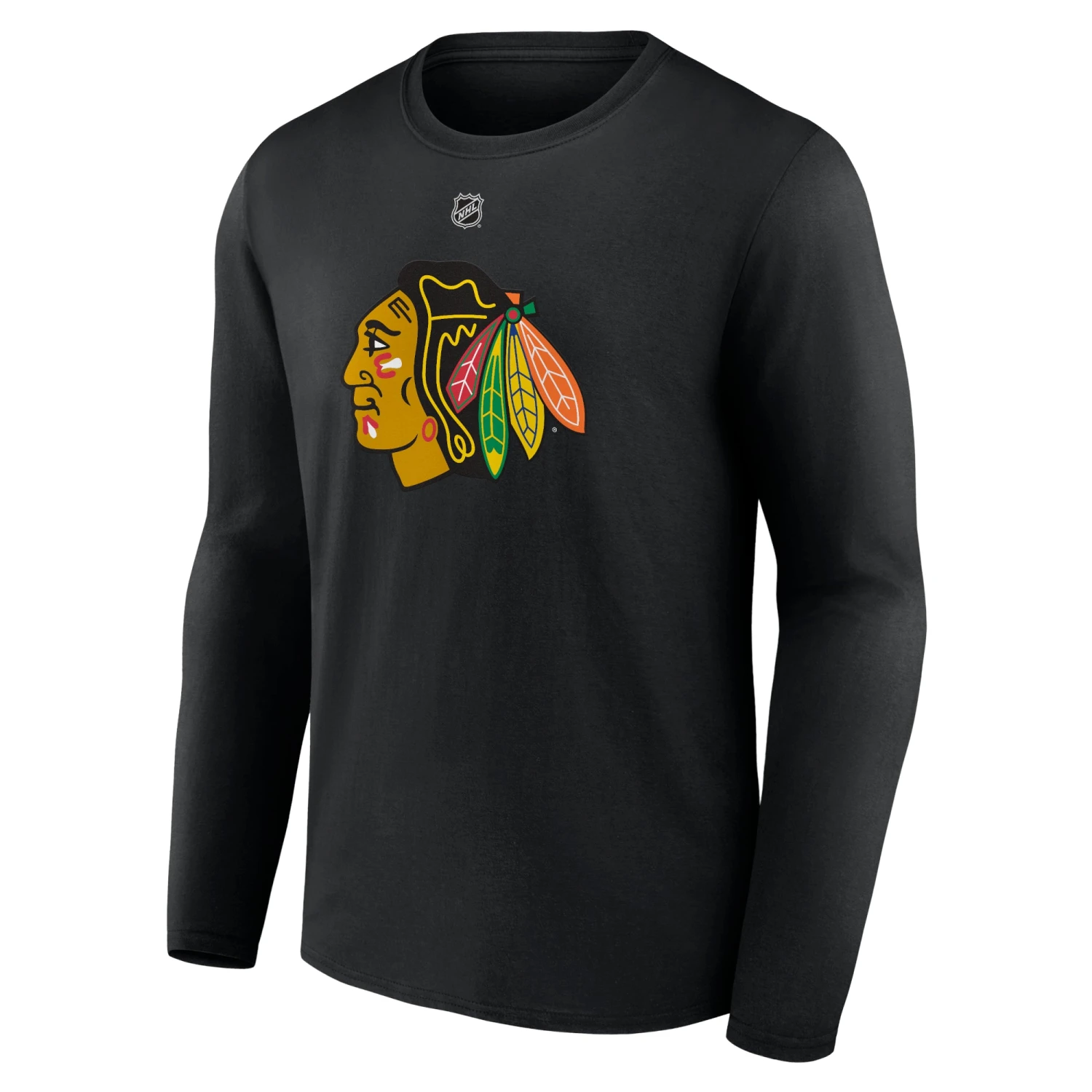 Fanatics Connor Bedard Chicago Blackhawks Men's Black Long Sleeve T-Shirt 5 Fanatics Connor Bedard Chicago Blackhawks Men's Black Long Sleeve T-Shirt - Image 3