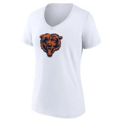 Fanatics Chicago Bears White V-Neck Women's Tee