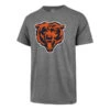 47 Chicago Bears Bear Face Logo Gray Super Rival T-Shirt -Hockey Store 428202 WR MF