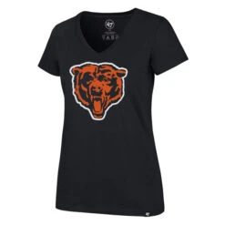 47 Chicago Bears Women's Legacy Fall Ultra Rival Navy V-Neck T-Shirt