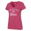 Chicago Bears 47 Ultra Rival Women's Pink Magenta V-Neck Tee -Hockey Store 475070 WR MF