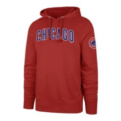 '47 BRAND Chicago Cubs Red CHICAGO Headline Hoody