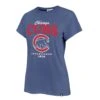 Chicago Cubs '47 Women's Cadet Blue Rally Cry Frankie Tee -Hockey Store 522402 HR MF