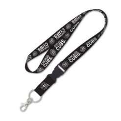 WinCraft Chicago Cubs Blackout 1" Detachable Lanyard