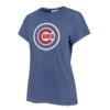 Chicago Cubs '47 Women's Cadet Blue Bullseye Frankie Tee -Hockey Store 533800 HR MF