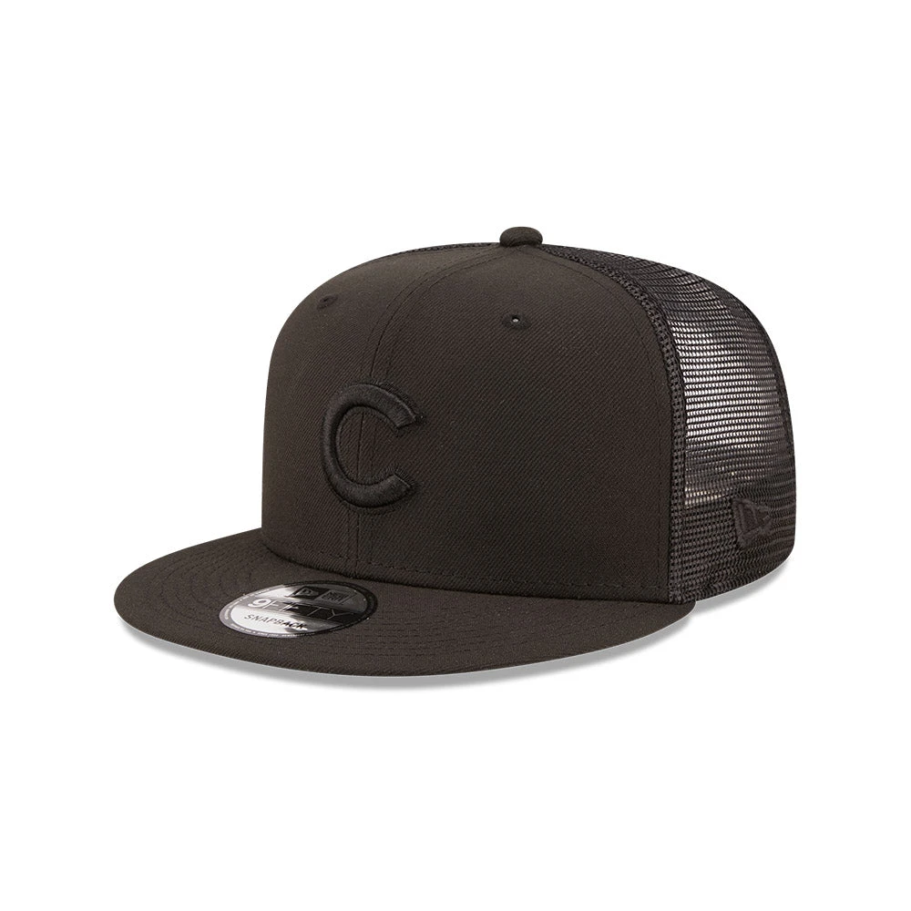 Chicago Cubs New Era 9FIFTY Black Mesh Back Snapback 3 Chicago Cubs New Era 9FIFTY Black Mesh Back Snapback