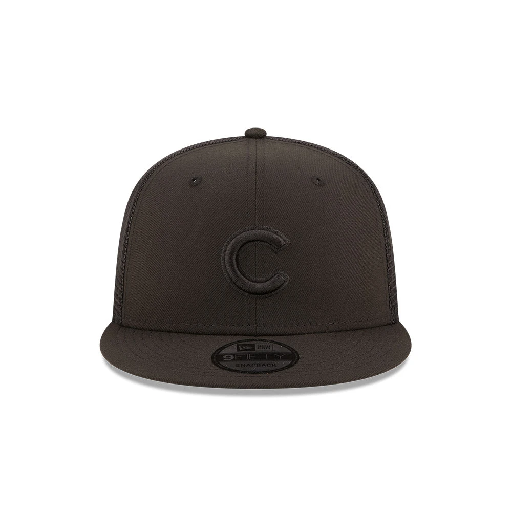 Chicago Cubs New Era 9FIFTY Black Mesh Back Snapback 4 Chicago Cubs New Era 9FIFTY Black Mesh Back Snapback - Image 2