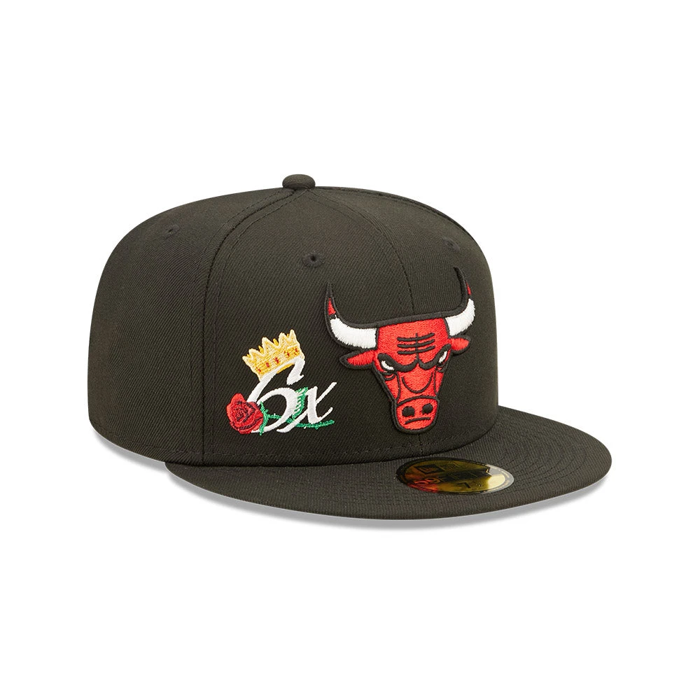 Chicago Bulls Crown 6x Champs New Era 59FIFTY Fitted Hat 3 Chicago Bulls Crown 6x Champs New Era 59FIFTY Fitted Hat