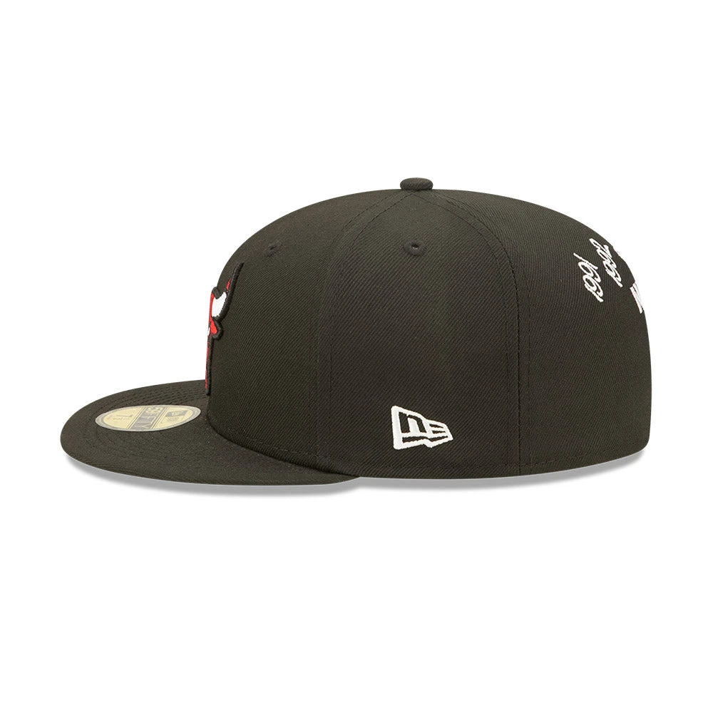 Chicago Bulls Crown 6x Champs New Era 59FIFTY Fitted Hat 7 Chicago Bulls Crown 6x Champs New Era 59FIFTY Fitted Hat - Image 5