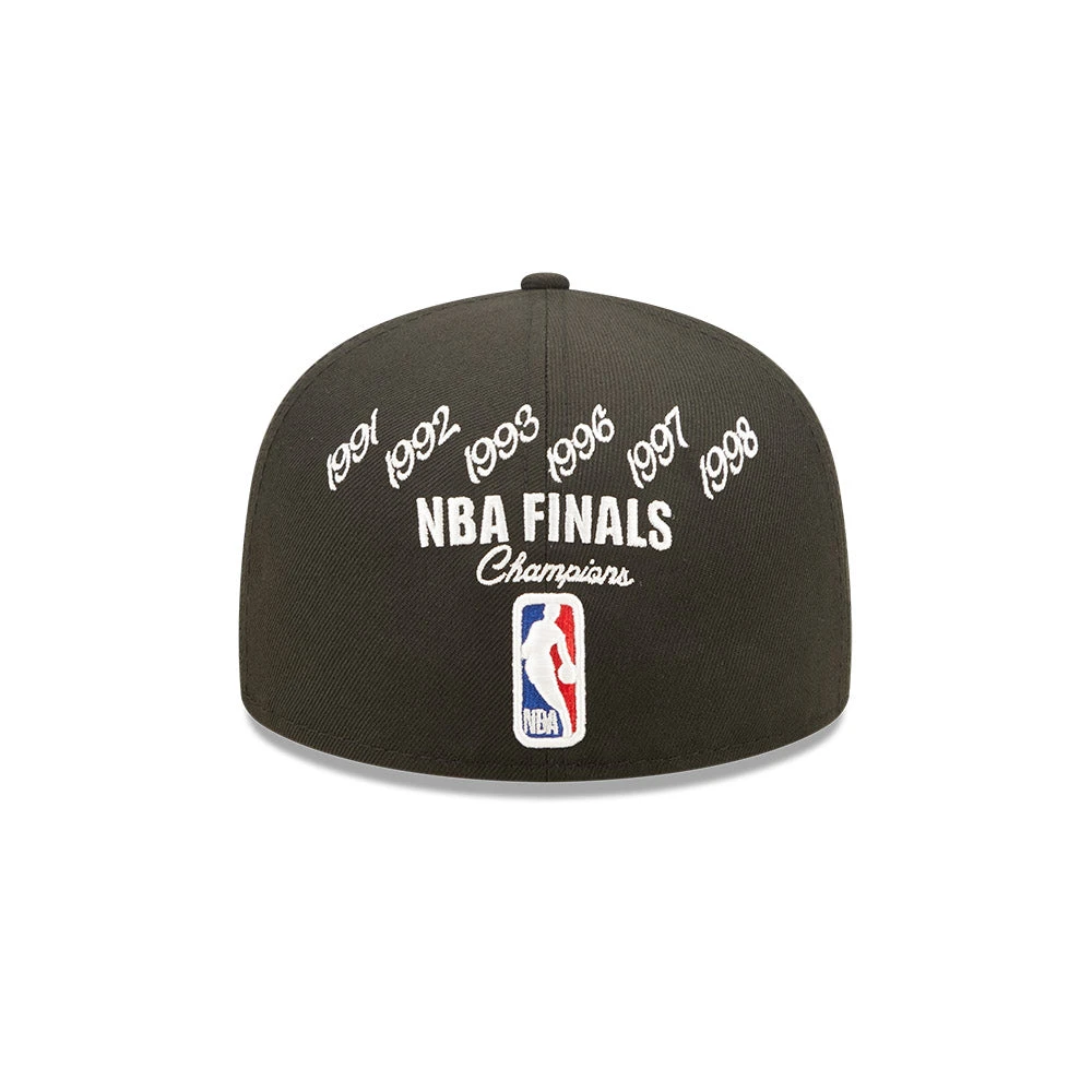 Chicago Bulls Crown 6x Champs New Era 59FIFTY Fitted Hat 8 Chicago Bulls Crown 6x Champs New Era 59FIFTY Fitted Hat - Image 6