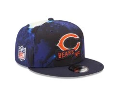Chicago Bears 2022 Sideline New Era 9FIFTY Navy Ink Dye Snapback Hat