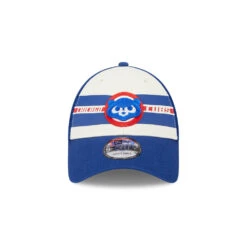 Chicago Cubs Team Stripes Throwback New Era 9FORTY Adjustable Hat -Hockey Store 60305486 9FORTY M940TEAMSTRIPESE1 CHICUBCO OTC F