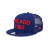 Chicago Cubs Blue Stacked Throwback New Era 9FIFTY Adjustable Snapback Hat -Hockey Store 60308682 9FIFTY M950STACKEDE1 CHICUBCO OTC 3QL
