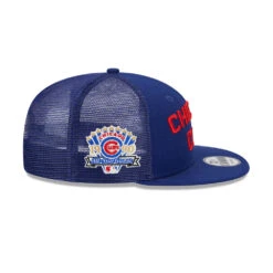 Chicago Cubs Blue Stacked Throwback New Era 9FIFTY Adjustable Snapback Hat -Hockey Store 60308682 9FIFTY M950STACKEDE1 CHICUBCO OTC RSIDE