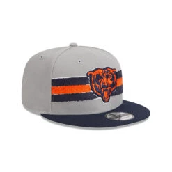 Chicago Bears Gray/Stripes Bear Logo New Era 9FIFTY Snapback Hat