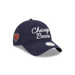 Chicago Bears Navy Throwback New Era 9TWENTY Women's Adjustable Hat