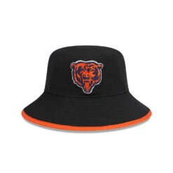 NEW ERA Chicago Bears Black/Orange Bear Face Logo Bucket Hat