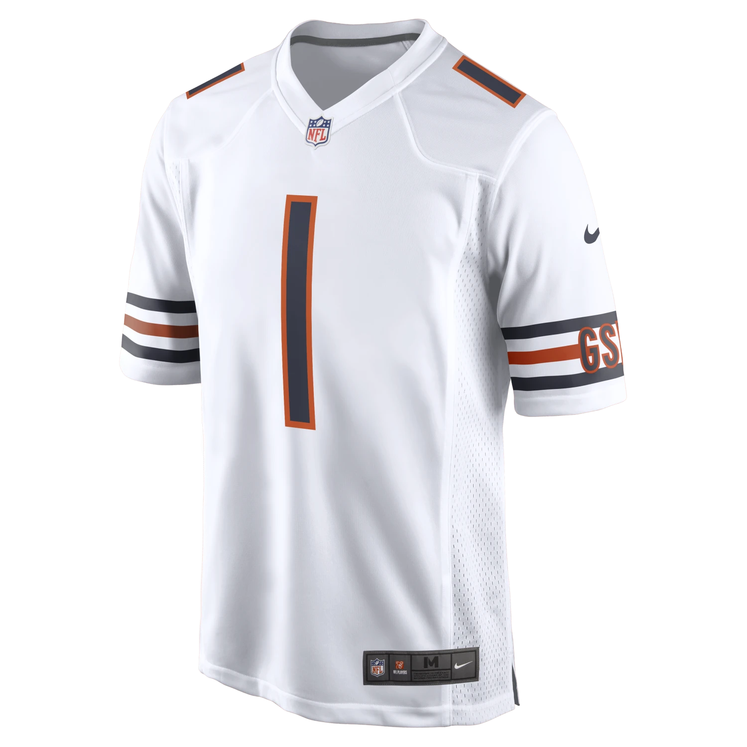 Justin Fields Chicago Bears Nike Men's White Replica Game Jersey 4 Justin Fields Chicago Bears Nike Men's White Replica Game Jersey - Image 2