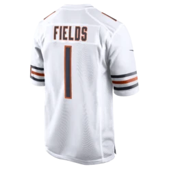 Justin Fields Chicago Bears Nike Men's White Replica Game Jersey 7 Justin Fields Chicago Bears Nike Men's White Replica Game Jersey -Hockey Store 67NM CBGR 7QF 2PH FF2