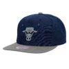 Mitchell & Ness Chicago Bulls Navy/Grey Snapback Hat -Hockey Store 6HSSDX21109 CBUNYGY 1