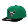Mitchell & Ness Chicago Bulls Green/Black Snapback Hat -Hockey Store 6HSSJS19079 CBUGNBK 1