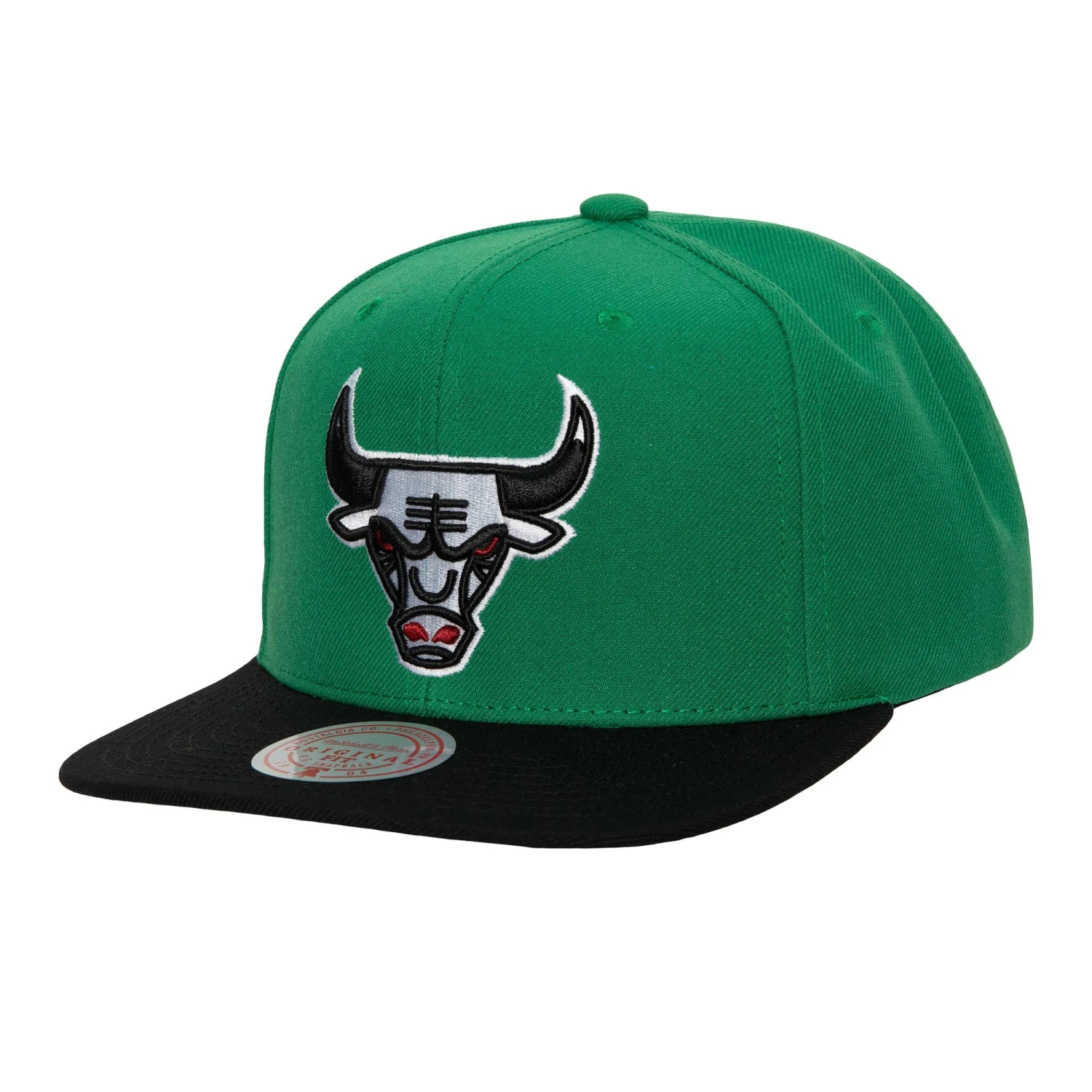 Mitchell & Ness Chicago Bulls Green/Black Snapback Hat 3 Mitchell & Ness Chicago Bulls Green/Black Snapback Hat