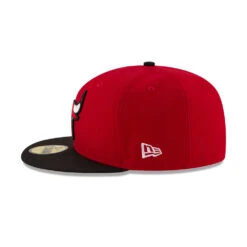 Chicago Bulls Red/Black Two Toned New Era 59FIFTY Fitted Hat -Hockey Store 70343697 59FIFTY OTC2TONE CHIBUL OTC LSIDE
