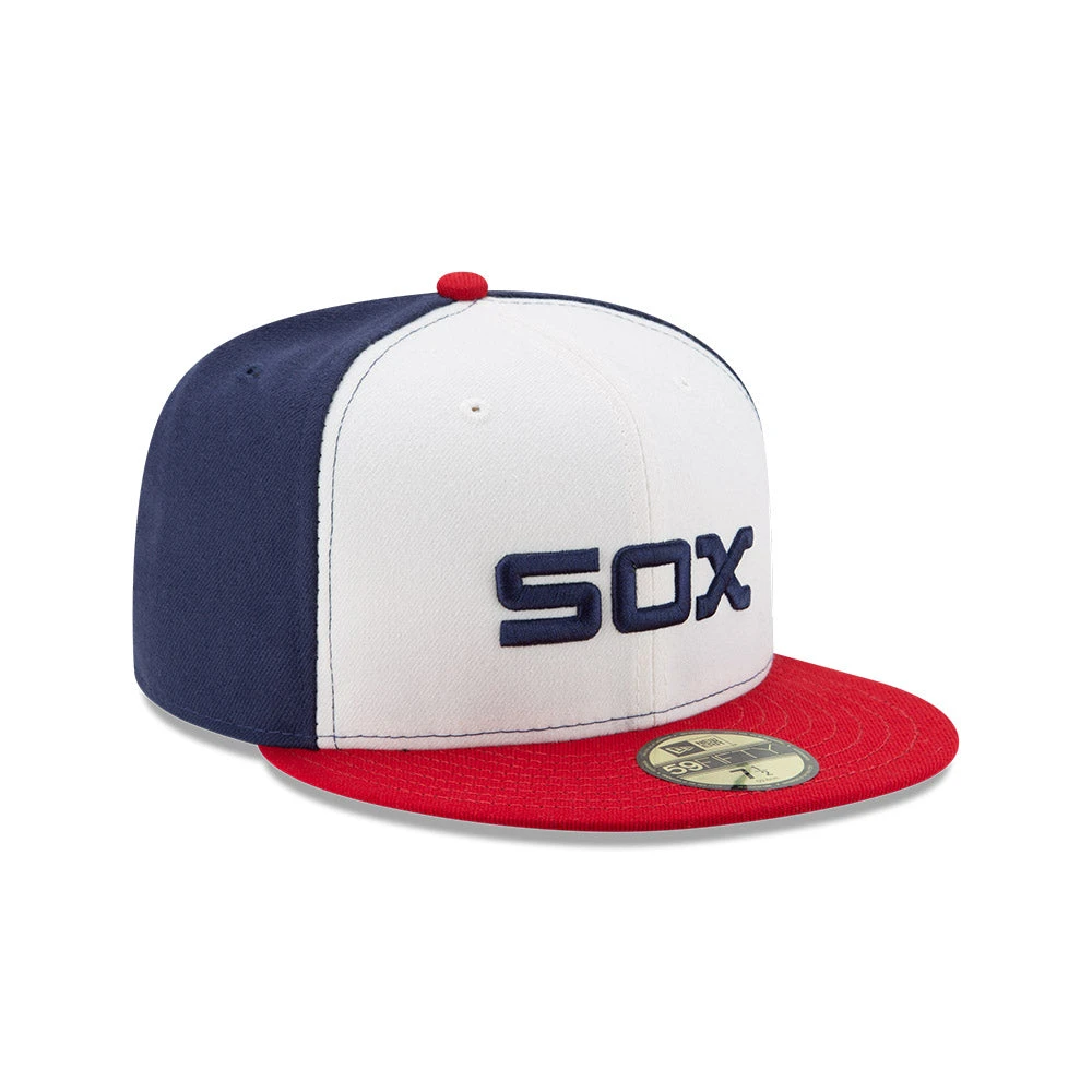 Chicago White Sox Throwback Logo Red/White/Blue 59FIFTY New Era Fitted Hat 4 Chicago White Sox Throwback Logo Red/White/Blue 59FIFTY New Era Fitted Hat - Image 2