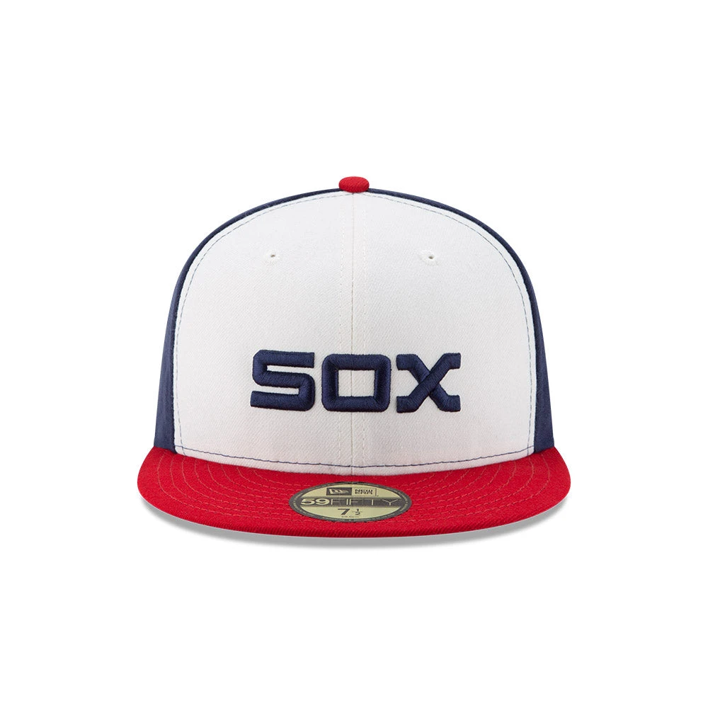 Chicago White Sox Throwback Logo Red/White/Blue 59FIFTY New Era Fitted Hat 5 Chicago White Sox Throwback Logo Red/White/Blue 59FIFTY New Era Fitted Hat - Image 3