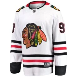 Connor Bedard Chicago Blackhawks Fanatics White Breakaway Men's Away Jersey -Hockey Store 879M CBHA H37 T10 FF1
