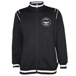 Chicago Cubs Black Retro Logo Track Jacket